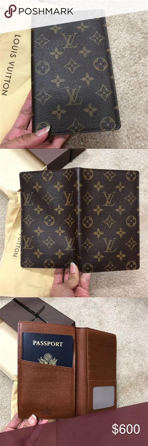 lv monogram passport holder|authentic louis vuitton passport holder.